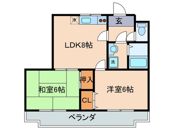 カーム瀬田の物件間取画像